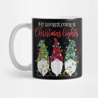 my favorite color is christmas lights Mug